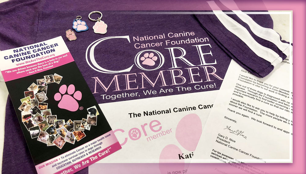 Core Membership Monthly Donations to Help Fight Dog Cancer The